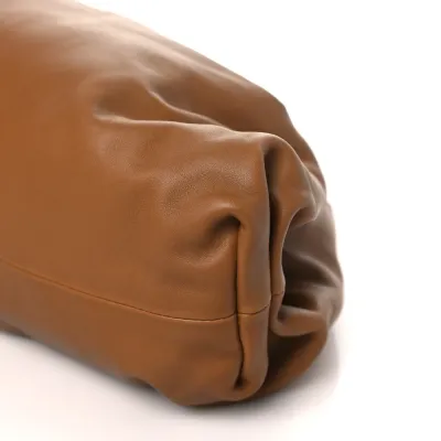 Bottega Veneta Oversized The Pouch Clutch Cammello Smooth Butter Calf Leather