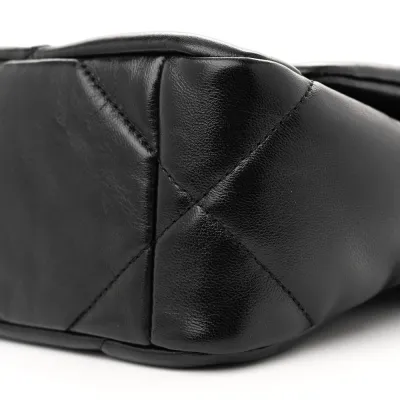 Chanel 19 Medium Flap Bag – Quilted Lambskin   Silver Hardware