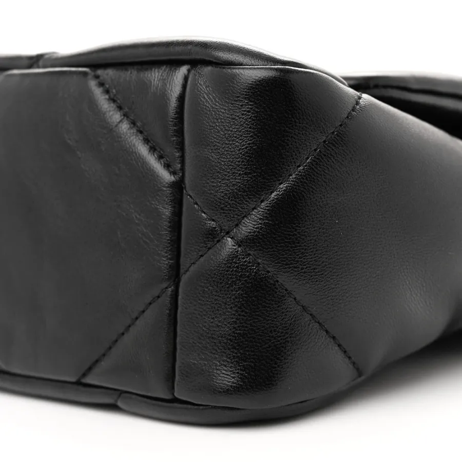 Chanel 19 Medium Flap Bag – Quilted Lambskin   Silver Hardware