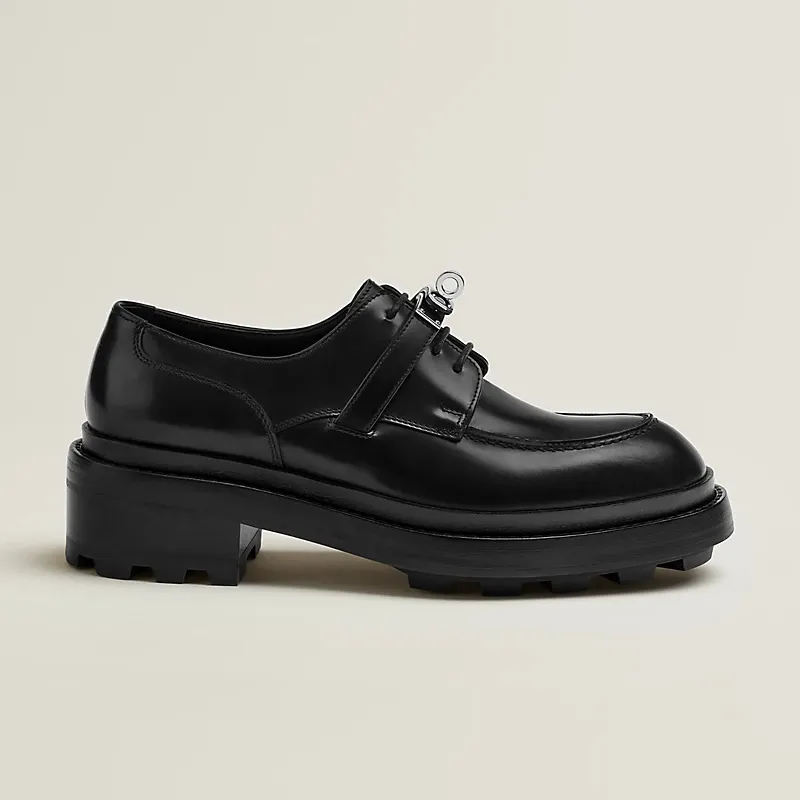 HERMES First Black Loafers