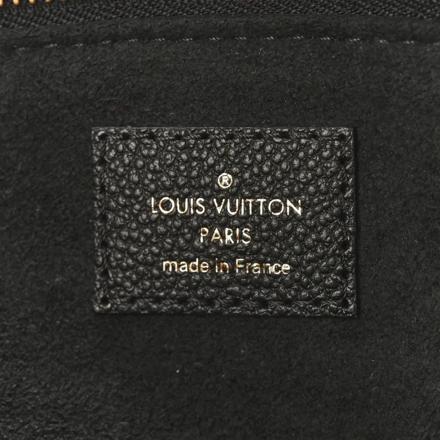 Louis Vuitton Petit Palais MM Black/Beige Giant Monogram Empreinte Leather Gold Hardware