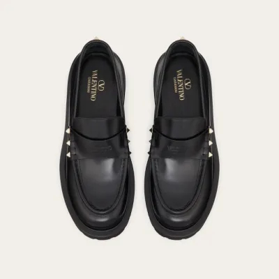 VALENTINO Calf leather loafers