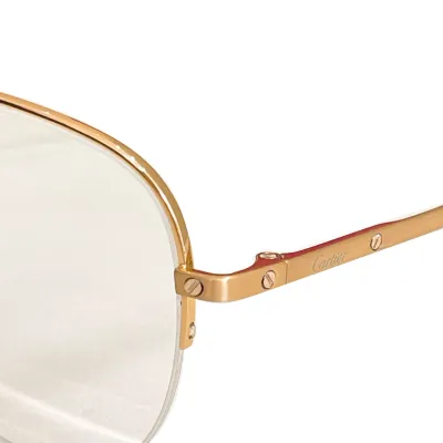 Cartier Pilot glasses gold/silver/gun black color Size 58口15-145