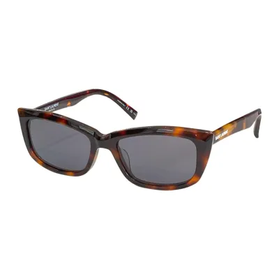 Saint Laurent square frame glasses white/black/tawny/leopard color Size 54口17-145