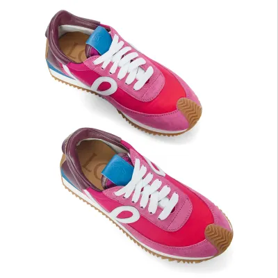LOEWE Nylon and suede Smooth Women's sneakers 2.0
