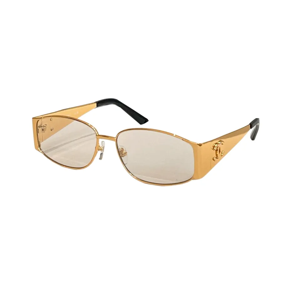 CHANEL square frame glasses gold/black gold/black silver/silver/gold transparent lenses/black color size 56口16-130