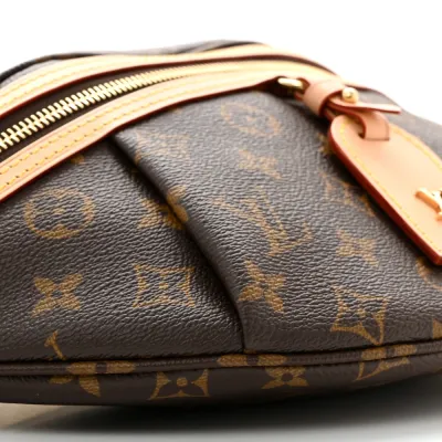 Louis Vuitton High Rise Bumbag PM Monogram Canvas Gold Hardware