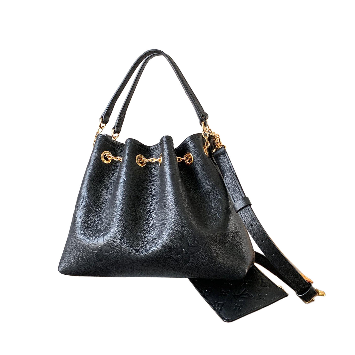 Louis Vuitton LV Bundle Monogram Empreinte Preto/Creme Com Acabamento Dourado