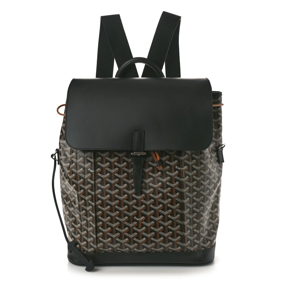 Goyard Alpin Backpack MM Preto em Canvas Goyardine