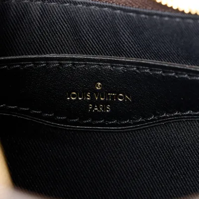 Louis Vuitton Boulogne NM PM Black Monogram Canvas Gold Hardware