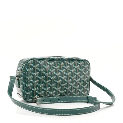 Goyard Sac Cap Vert Bag PM Green Goyardine Canvas