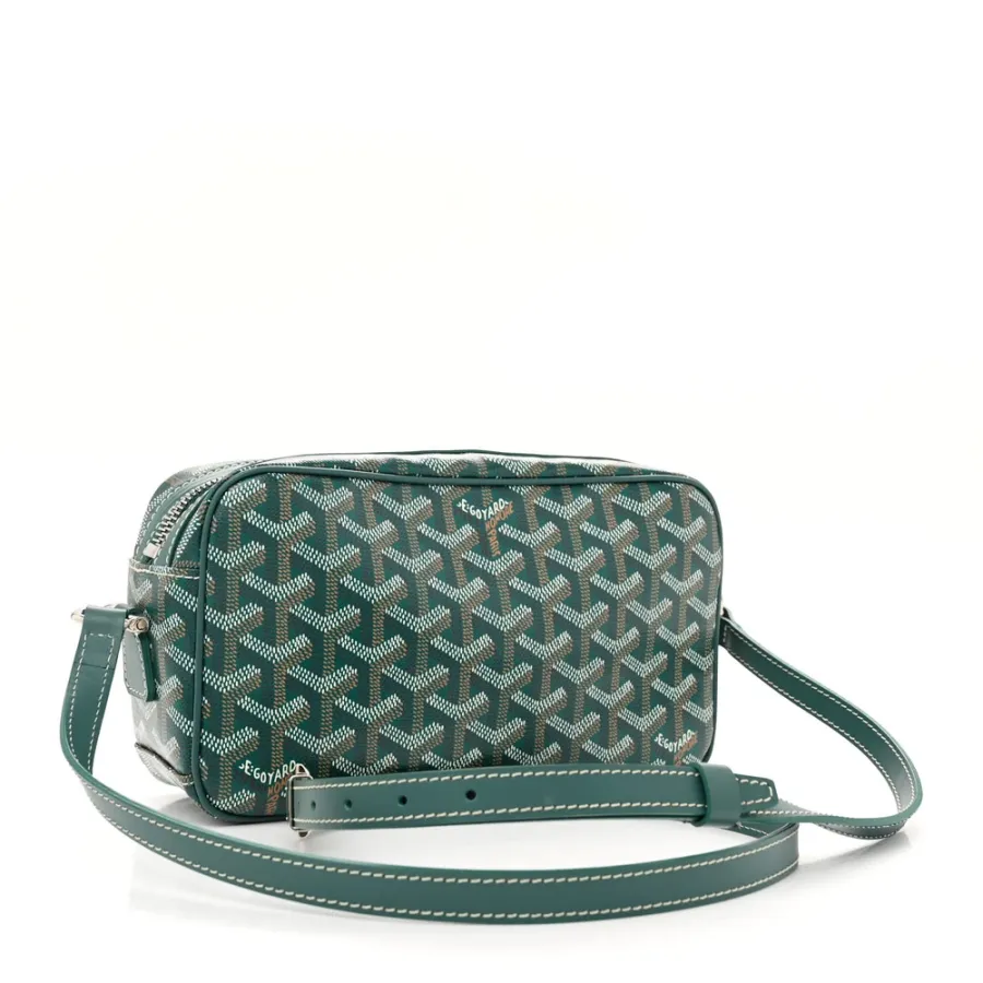 Goyard Sac Cap Vert Bag PM Green Goyardine Canvas