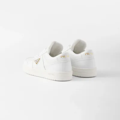 PRADA white leather sneakers