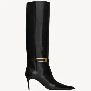 Yves Saint Laurent Mirror leather boots
