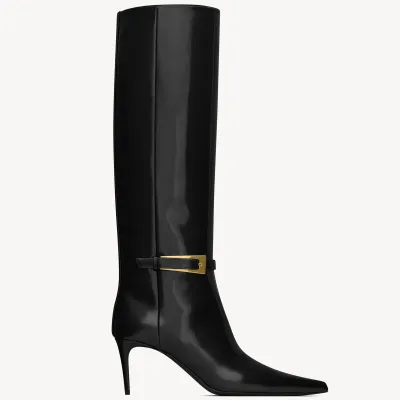 Yves Saint Laurent Mirror leather boots