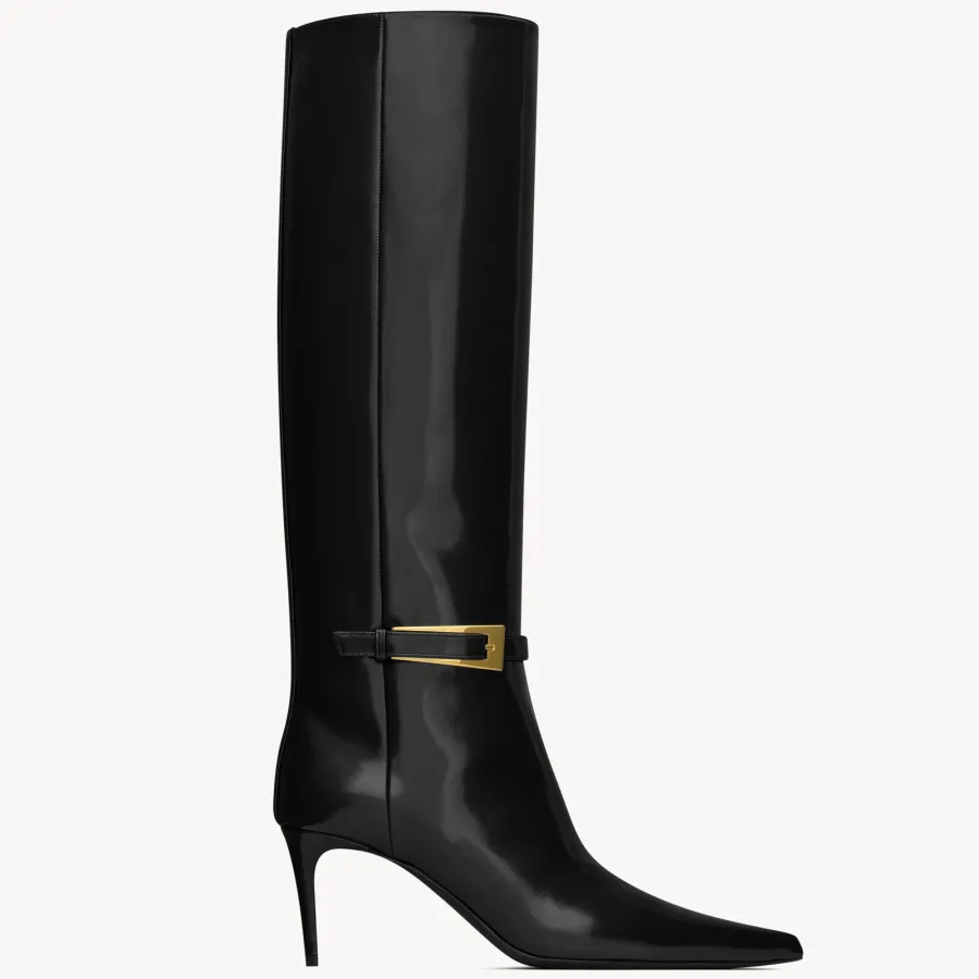 Yves Saint Laurent Mirror leather boots