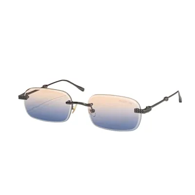 Valentino square frame glasses orange/purple/eggplant/blue/brown/black/gun black color Size 60口18-145