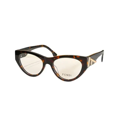 Fendi Cat Eye glasses silver/gold/black silver/black gold/leopard/brown leopard/rust/eggplant color Size 55口19-140