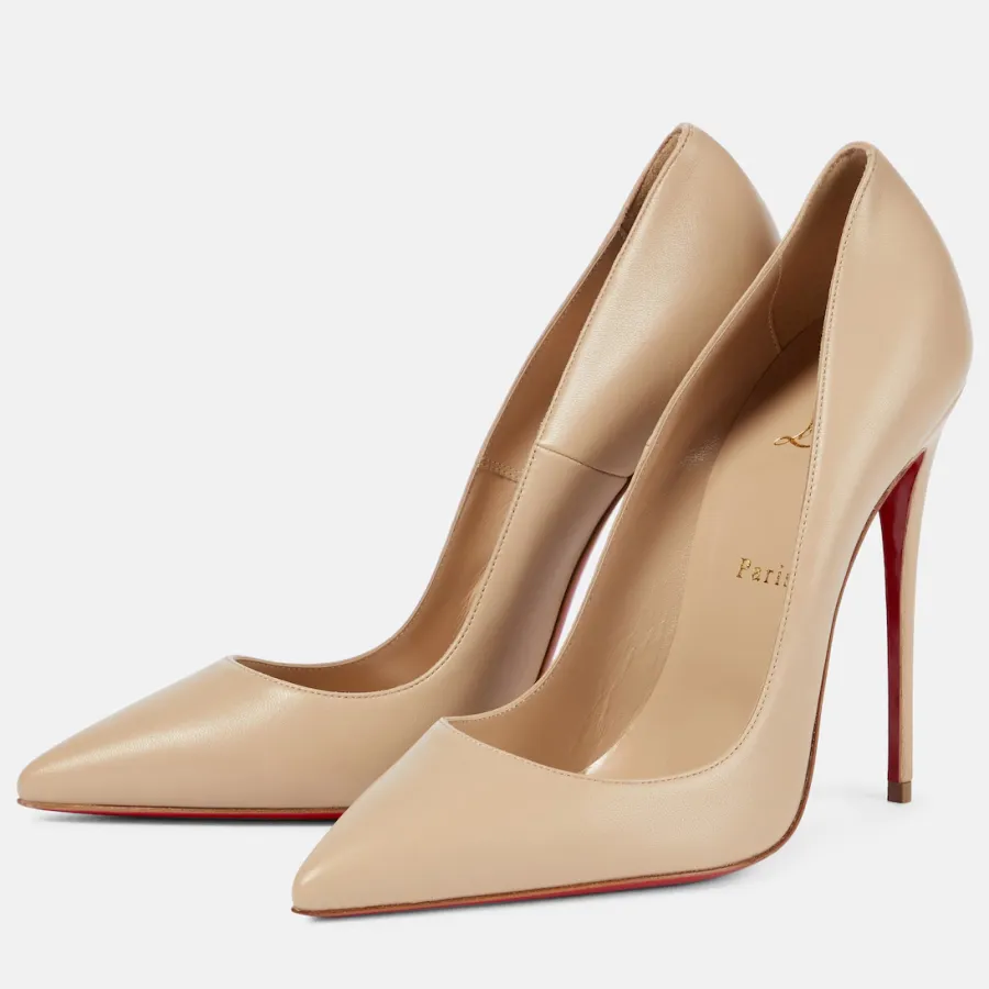 Christian Louboutin Nude Stiletto Heels (10cm)