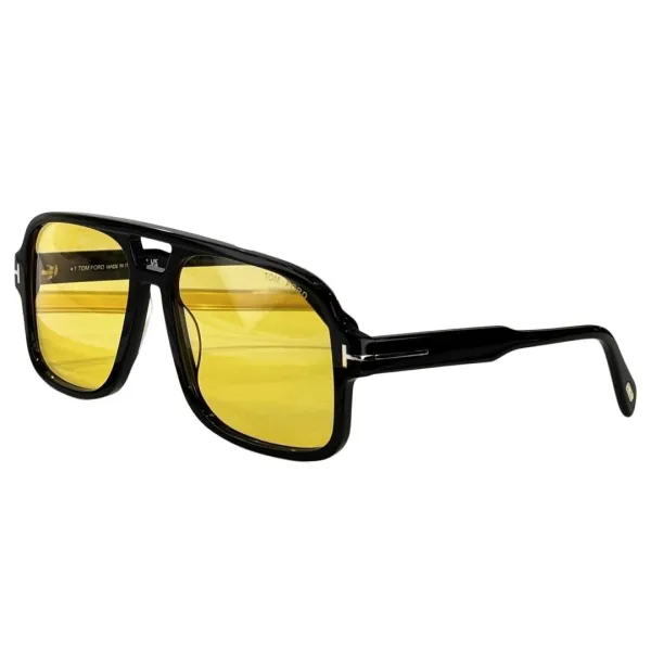 Tom Ford Pilot glasses transparent black/blue black/black/yellow black/black sepia/grey blue/leopard brown/citron leopard color Size 60口18-140 - Image 4