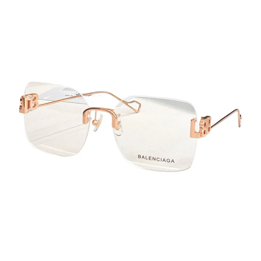 Balenciaga square frame glasses black/copper/gold/rose gold/silver color transparent lens Size 59口17-140