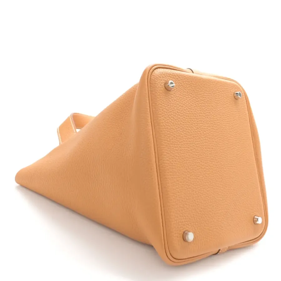 Hermès Picotin Lock 18 PM Natural/Sable Taurillon Clemence Leather Palladium Hardware