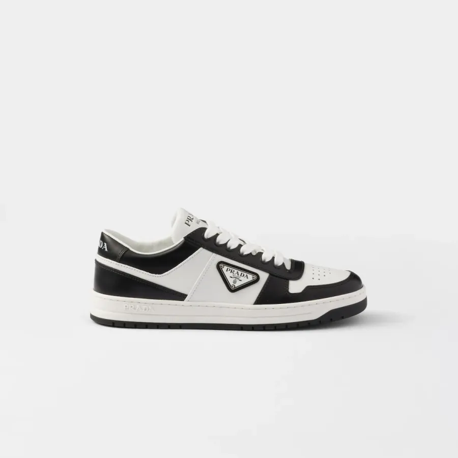 PRADA White and Black  leather sneakers