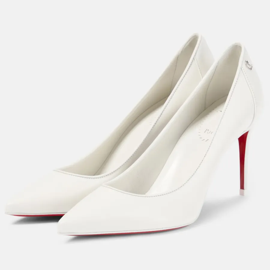 Christian Louboutin White leather heels stiletto heels