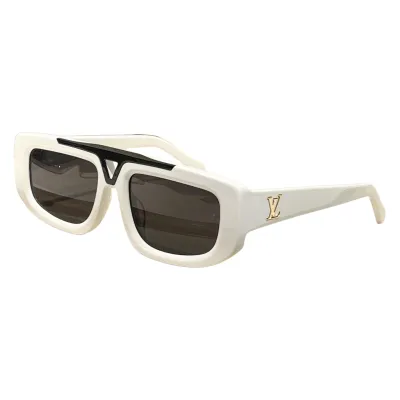 Louis Vuitton square frame glasses yellow/black white/black gold/leopard/beige/white/camel color Size 54口19-145