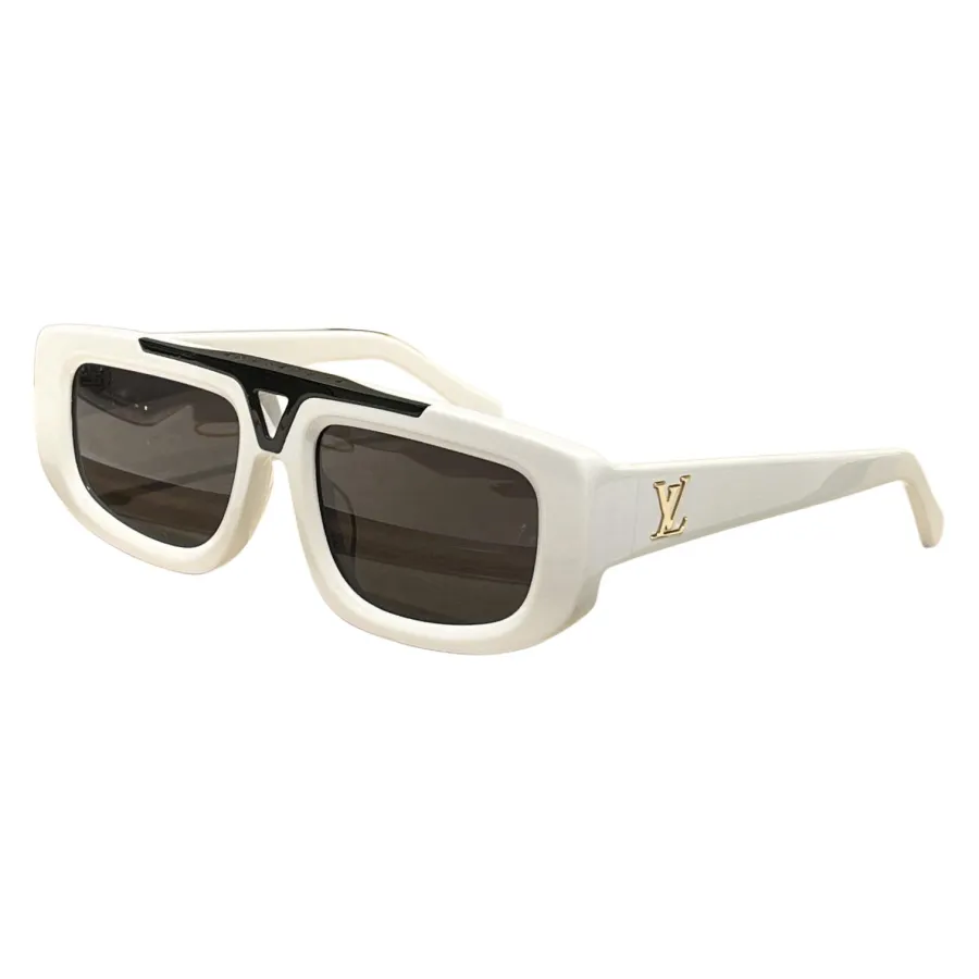Louis Vuitton square frame glasses yellow/black white/black gold/leopard/beige/white/camel color Size 54口19-145