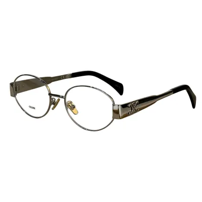 Celine Oval glasses black gold/black silver/black/rose gold/gold leopard/transparent gold/transparent silver color Size 54-18-135