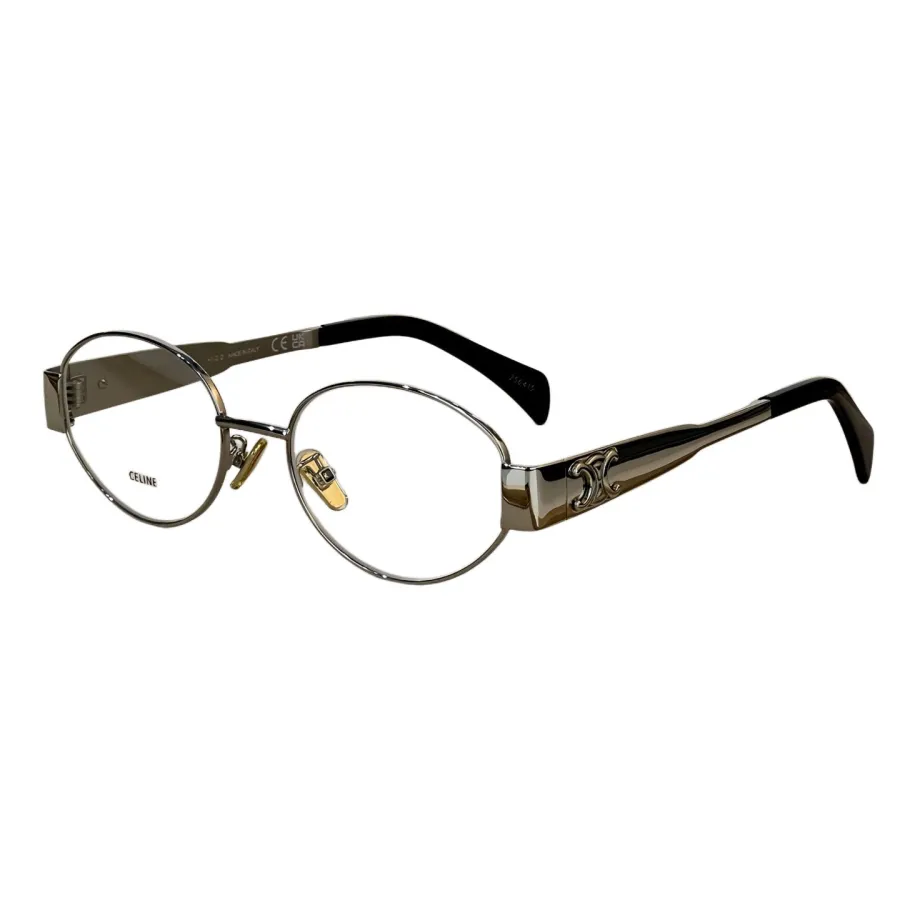 Celine Oval glasses black gold/black silver/black/rose gold/gold leopard/transparent gold/transparent silver color Size 54-18-135