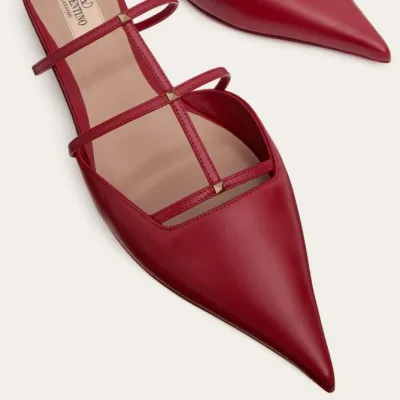 VALENTINO Calfskin micro-heeled Muller shoes (heel 2 cm high)