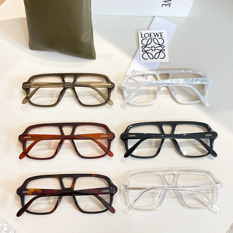 Loewe Pilot glasses black/tawny/leopard/brown/transparent color Size 54口14-140