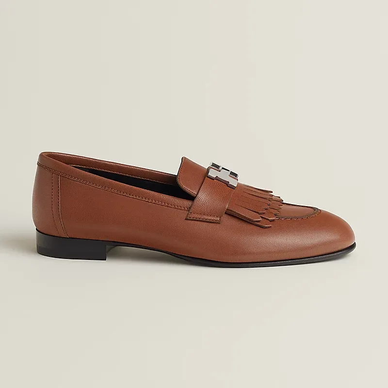 HERMES Royal Brown Loafers