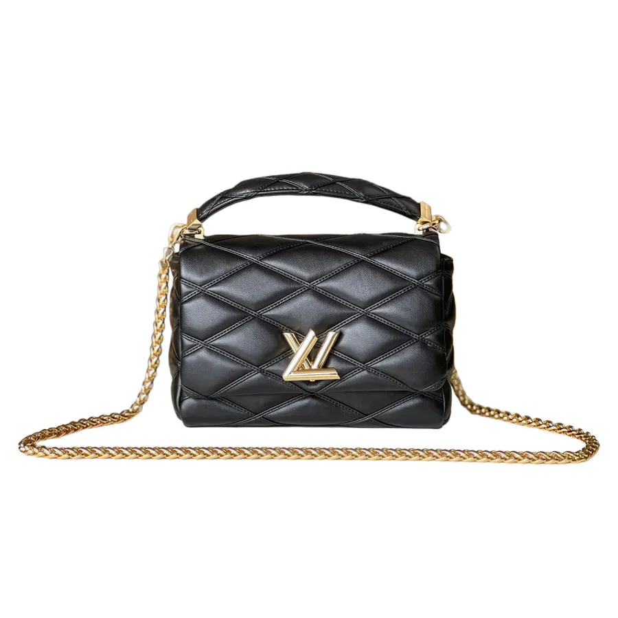 Louis Vuitton GO-14 MM White/Black/Navy Blue/Grey/Pink Lambskin Leather Gold Hardware