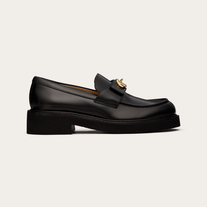 VALENTINO Loafer de couro de bezerro