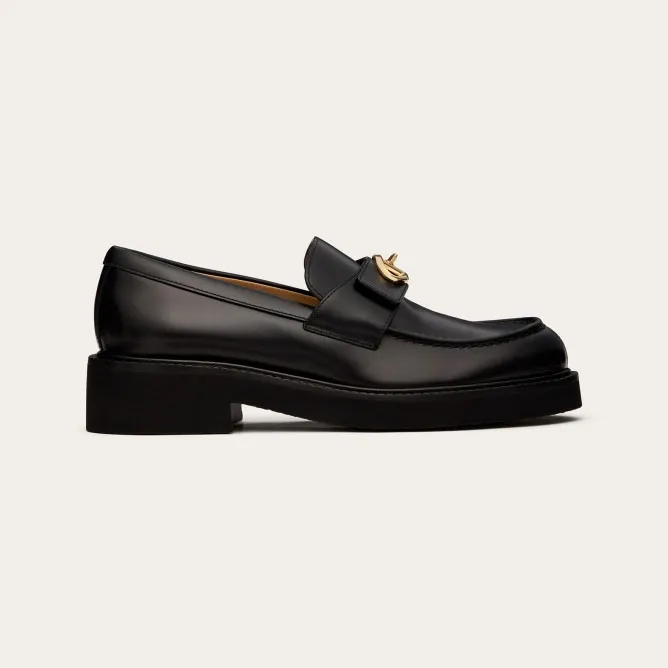 VALENTINO Calf leather loafers