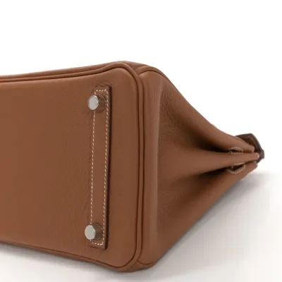 Hermès Birkin 25 Brown Togo Leather Palladium Hardware