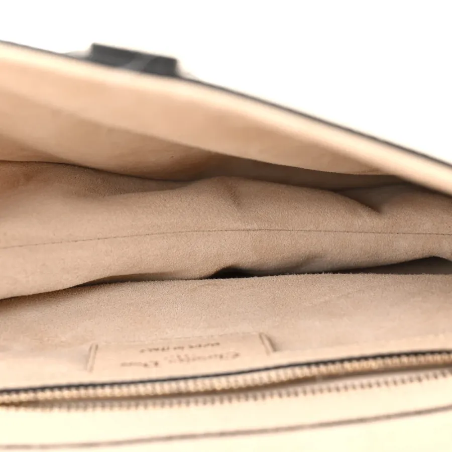 Dior Medium Saddle Bag With Strap Hazelnut Grained Calfskin Leather Gold Hardware