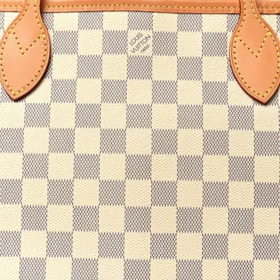 Louis Vuitton Neo Neverfull PM Damier Azur Canvas Beige Interior Gold Hardware