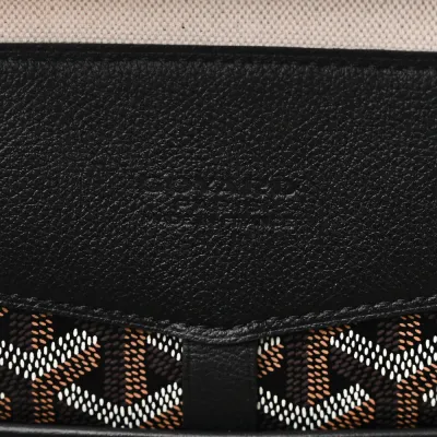 Goyard Cisalpin Backpack MM Black Goyardine Canvas & Calfskin Leather