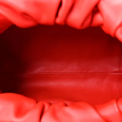 Bottega Veneta Small The Shoulder Pouch Red Smooth Butter Calfskin Leather