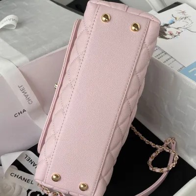 Chanel Coco Handle Light Pink  / White / Khaki / Orange 23cm Top-Handle Bags Crossbody Bags