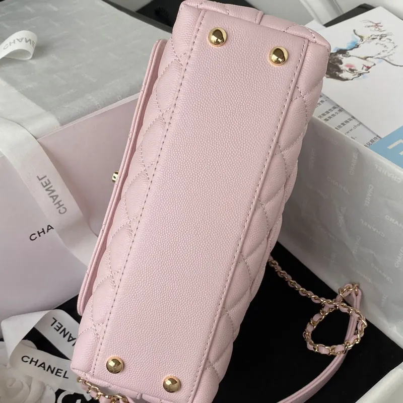 Chanel Coco Handle Light Pink  / White / Khaki / Orange 23cm Top-Handle Bags Crossbody Bags