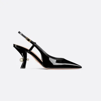 Dior black stiletto heels pointy high heels shoes
