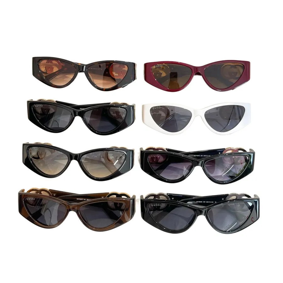 Gucci Cat Eye glasses leopard brown/tawny/white/black gold/black silver/eggplant color Size 55口14-143