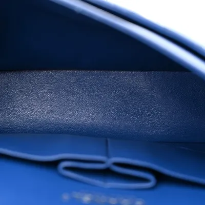 Grade Designer Handbags | Blue Quilted Chanel Flap