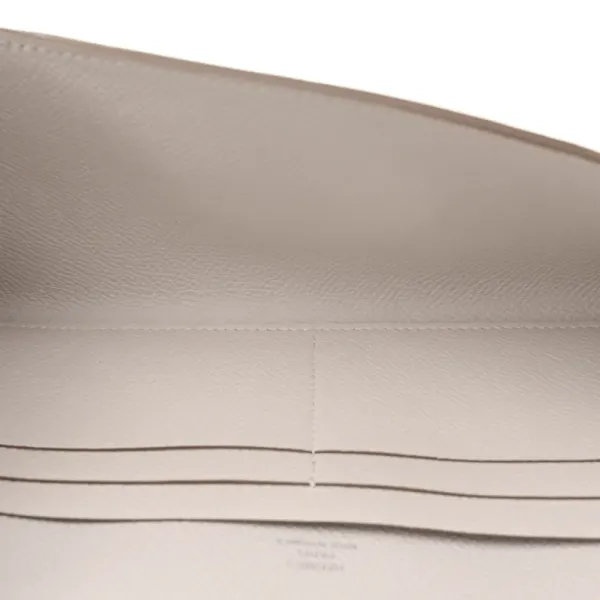 Hermès Chaine d’Ancre To Go Wallet Gris Pale Epsom Leather Palladium Silver Hardware - Image 7