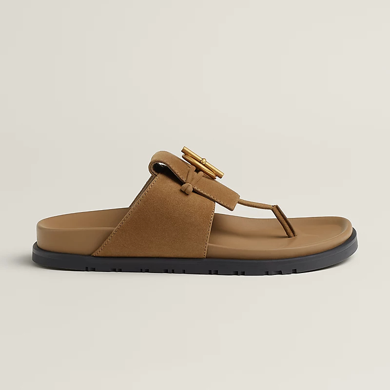 HERMES Joyce marrom Chinelos